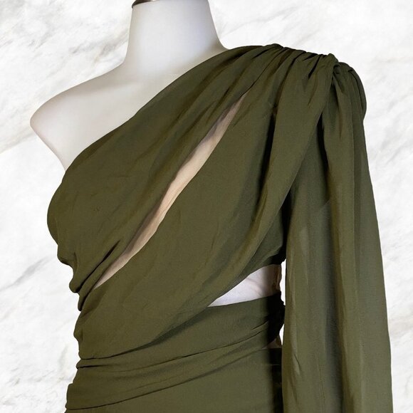 Michael Costello x REVOLVE Mai Mini Dress in Olive - Picture 12 of 12